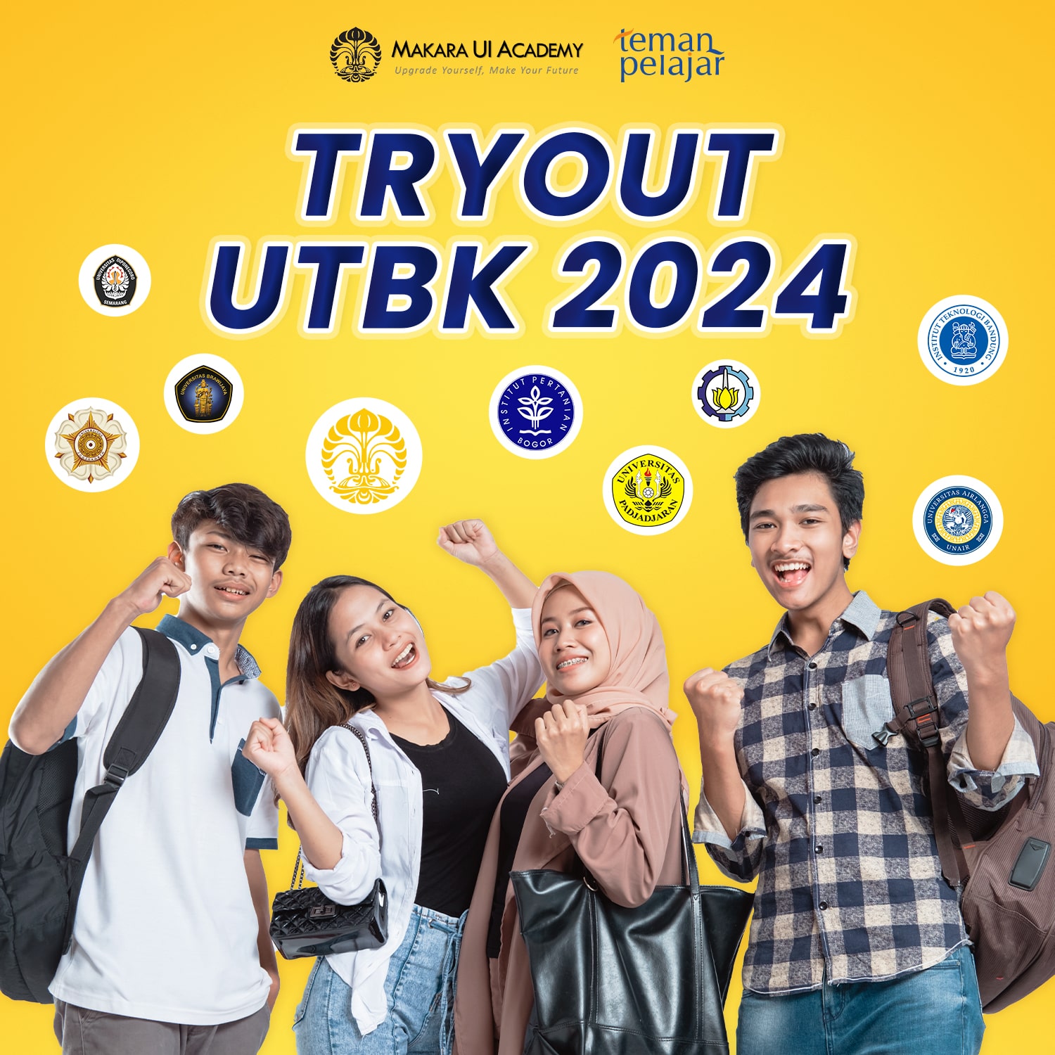 Picture Event: Sambut SNBT-UTBK 2024 Ikutan Try Out bersama Makara UI Academy x Teman Pelajar